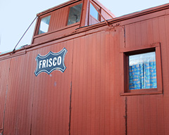 Frisco Railroad Logo Caboose